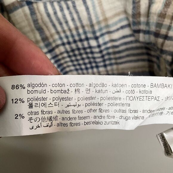 Zara Plaid Crop Button Down Shirt - Picture 7 of 8